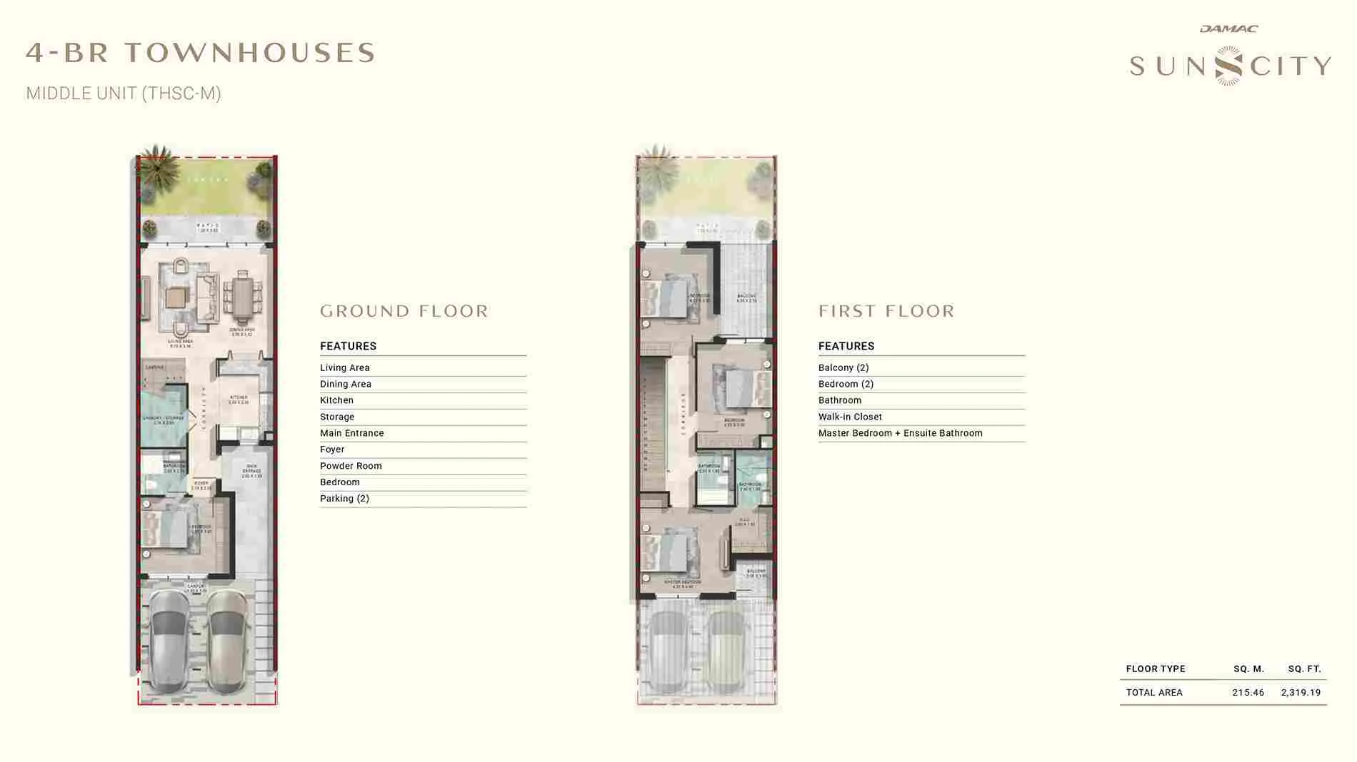 DAMAC SUN CITY Floor Plan 1